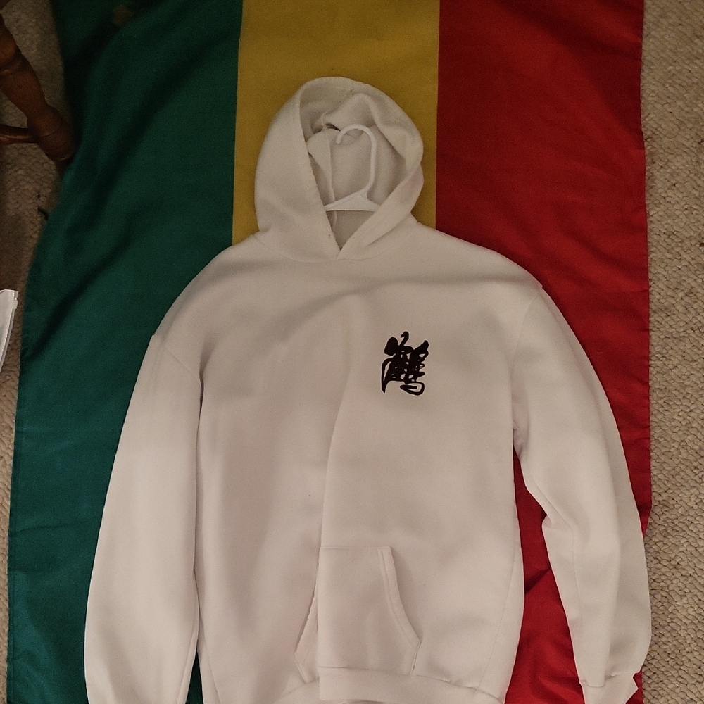 Chaser Cream Hoodie with Black Logo